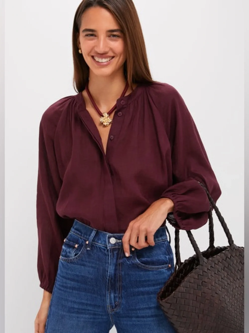 TUCKERNUCK Winetasting Sawyer Blouse Small NWT